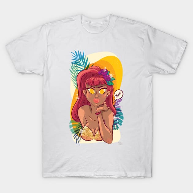 "HOLA" T-Shirt by MelissaPower